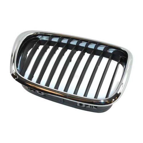 Right black/chrome-plated radiator grille for BMW E39 from 09/2000-> - BJ80055