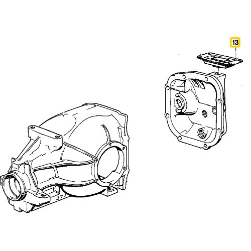 Silent deck block for Bmw 6 Series E24 (01/1984-04/1989) - BJ80096