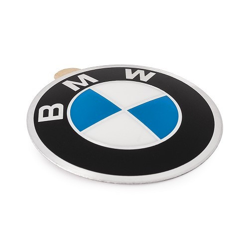 Self-adhesive 45mm metal wheel center with BMW logo - BK20000