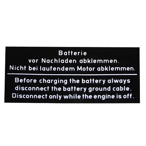  Adesivo di avvertimento per la batteria - BK20026 