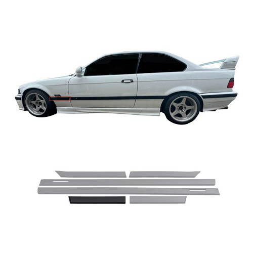     
                
                
    Set of 6 M Technic trims for Bmw 3 Series E36 Coupé and Cabriolet (11/1989-08/2000) - BK50003
