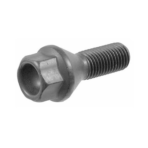  Tornillo de rueda M12x1.50mm, cabeza de acero 17mm para BMW (12/1976-) - asiento cónico - BL30600 