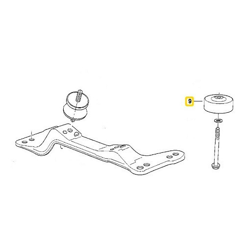 Amortisseur de vibrations pour boîte de vitesses BMW Série 3 E36 (12/1989-08/2000) - BS10338