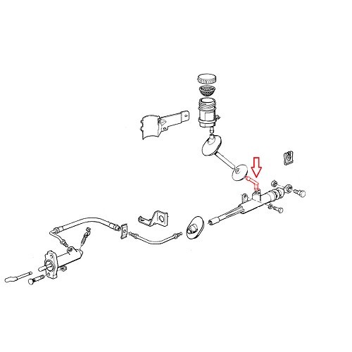  Conector del emisor de embrague para BMW E30 - BS33038-1 