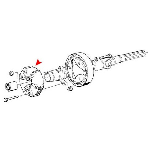 1x 110mm transmission flex disc for BMW E12 and E28 - BS40034