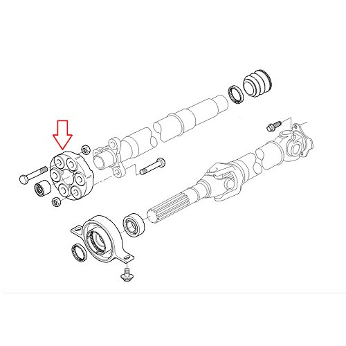 Flector de transmission 110mm Topran pour BMW Série 1 E81 E87 E87LCI Berline E82 Coupé et E88 Cabriolet 116i à 120i (03/2003-10/2013) - BS40039