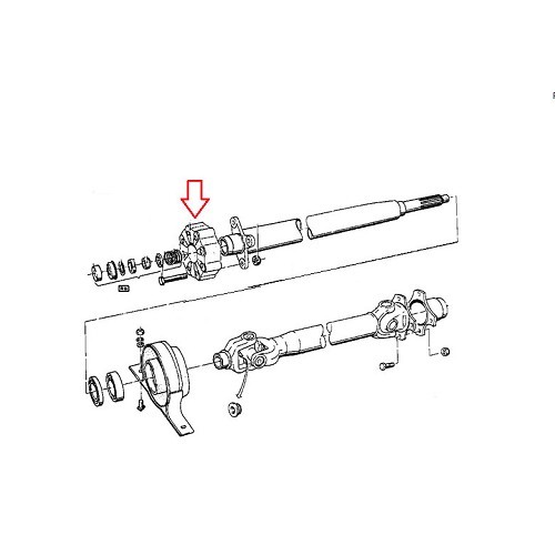 Flector de transmisión MEYLE 105 mm para BMW E10 del 03/66 al 07/77 - BS40041