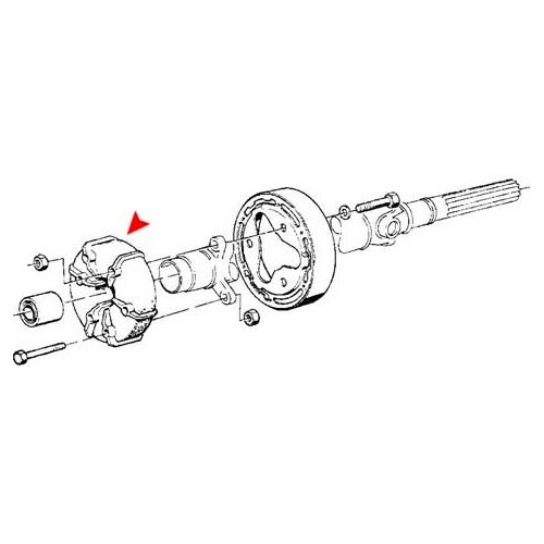 Flector de transmisión 110 mm para BMW E10 del 01/75 al 07/77 - BS40042