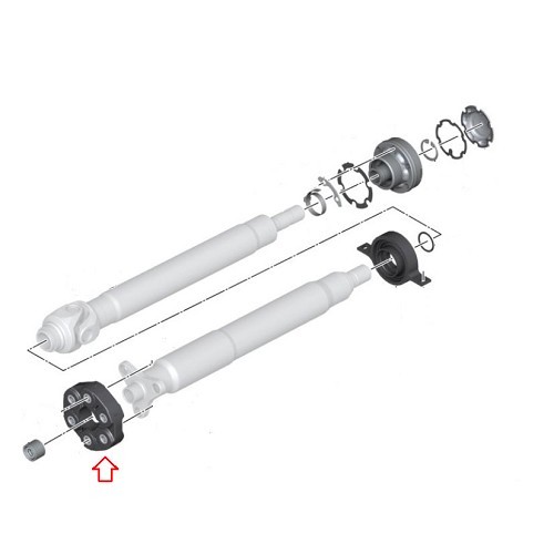 Flector de transmission 150mm FEBI pour BMW Série 5 E60 Berline E61 Touring 545i et 535d (03/2005-02/2007)  - BS40054