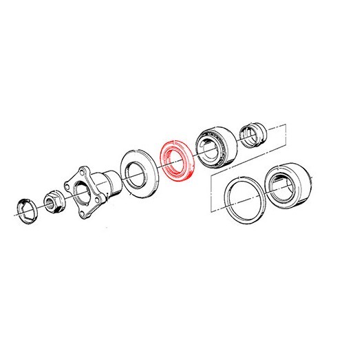 Deck spinnaker gasket for BMW Z4 (E85) 2.0i - 2.2i - BS42011