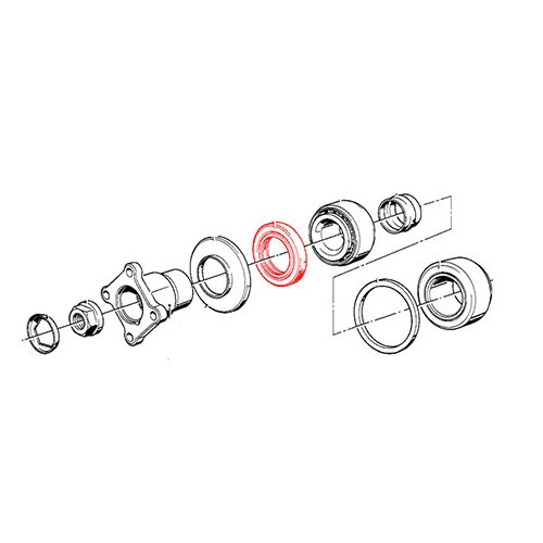 Joint spi nez de pont pour Bmw Série 7 E38 (07/1993-07/2001) - BS42017