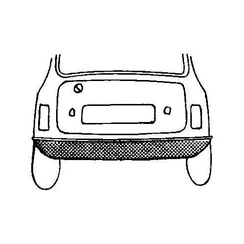  Bottom rear panel for Mini Austin (09/1958-11/2000) - BT10052 