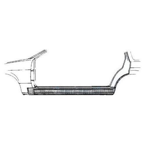 Faldón izquierdo para BMW E30 2 puertas excepto Cabriolet - BT10121