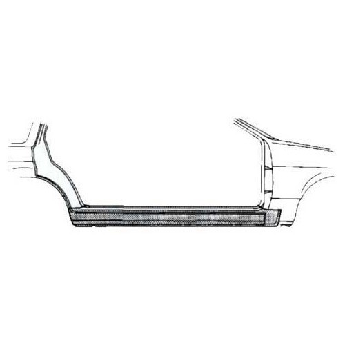 Right-hand side skirt for BMW E30 2-door, except Cabriolet - BT10122