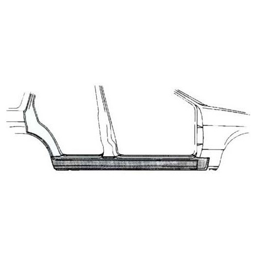 Right-hand side skirt for BMW E30 4-door - BT10124