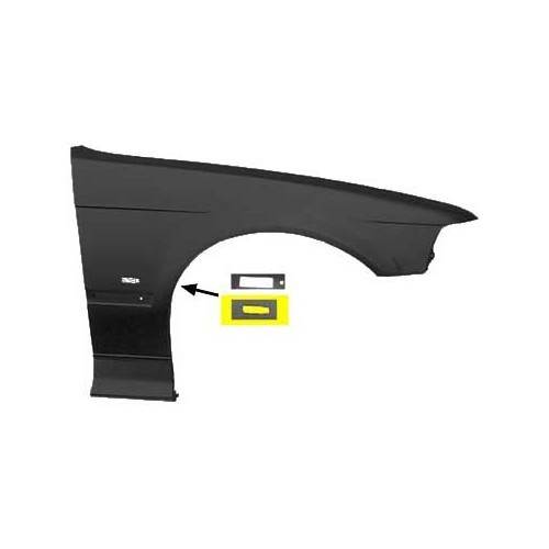 Parafango anteriore destro con foro di ripetizione per BMW Serie 3 E36 Compact Sedan e Touring (09/1996-) - lato passeggero - BT10204