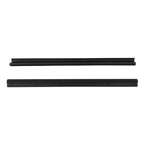 Left and right door sills in original black plastic with seals for BMW 02 Series E10 phase 1 (03/1966-04/1972) - per pair - BT11132