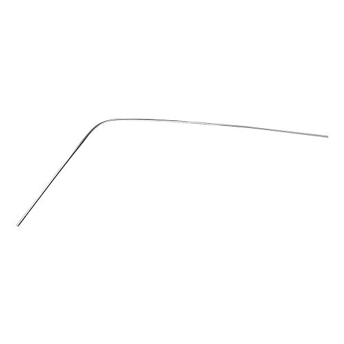 Chromed roof gutter molding in polished aluminum for BMW 02 Series E10 Sedan (03/1966-07/1977) - driver side