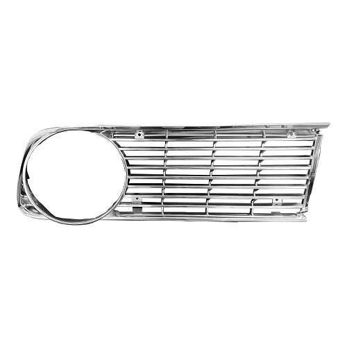  Grilles de calandre pourtour de phare droit et gauche chromées pour BMW Série 02 E10 phase 2 (09/1973-07/1977) - BT20009-3 