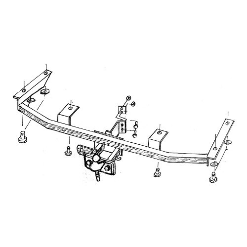  Attelage pour BMW SÉRIE 5 E34 (1988 - 1997) - BW00016 