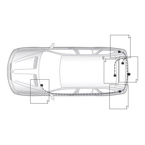 Faisceau 7 broches pour BMW X3 E83 (2004 - 2010) - BW00054