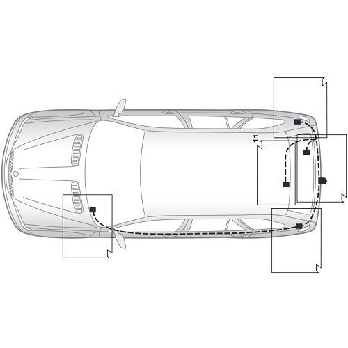 Cablagem de 13 pinos para BMW X3 E83 (2004 - 2010) - BW00055