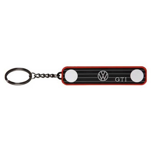  Porta-chave em forma de grelha da GTi com friso vermelho - C001133 