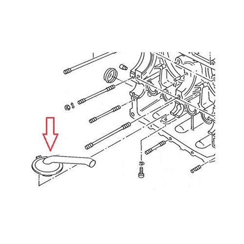  Oil suction cup for 1.9 / 2.1 engines - C006325 