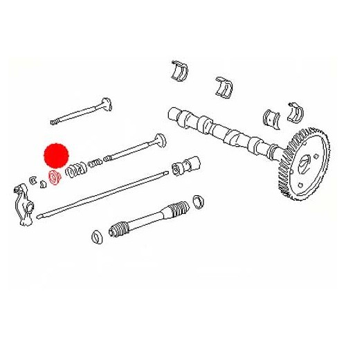  Coupelle de ressort de soupape pour Transporter 1.9 / 2.1 - C006709-2 