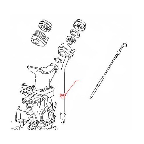  Joint protecteur sur remplissage d'huile pour moteur Type 1 - C023251 