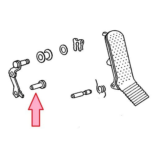 Albero del pedale dell'acceleratore per Volkswagen Maggiolino  - C024397