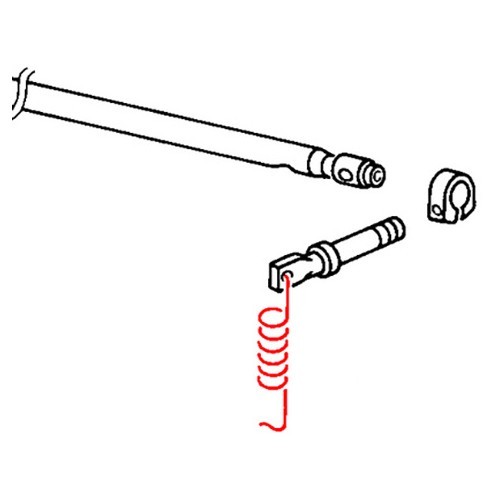 Ressort de coupleur sur tringlerie de vitesses pour Volkswagen Coccinelle Automatique - C030211