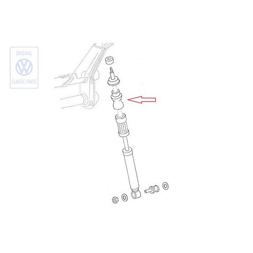  Butée d'amortisseur avant pour VW 181 - C042223 