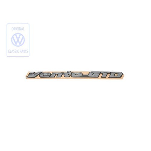  Emblème adhésif VENTO GTD chromé de malle arrière pour VW Vento GTD (01/1992-09/1995)  - C053575 
