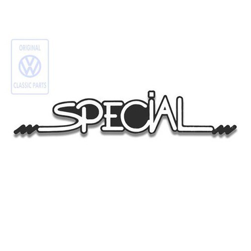  Adhesivo "SPECIAL" de aleta trasera para Golf 3 - C053815 