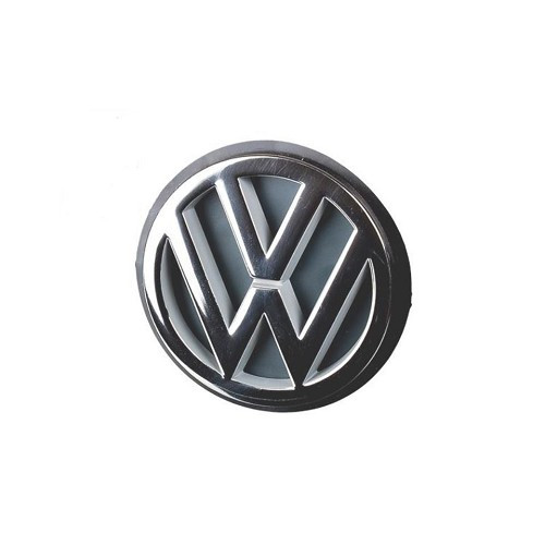 Logo VW chromé sur fond noir de coffre pour VW Polo 3 6N1  Berline (09/1994-09/1999) - C053828