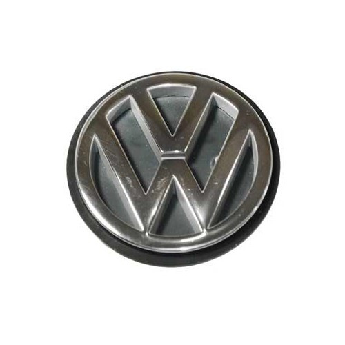  Verchromtes VW-Logo auf schwarzem Hintergrund Kofferraumdeckel für VW Polo 3 6N1 Limousine (09/1994-09/1999) - C053828 