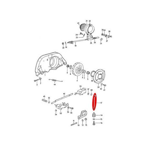 Pushrod for thermostat 37-50 HP - C055819