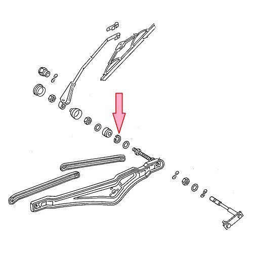  Circlip para brazo de limpiaparabrisas para Volkswagen Beetle    - C059287-1 