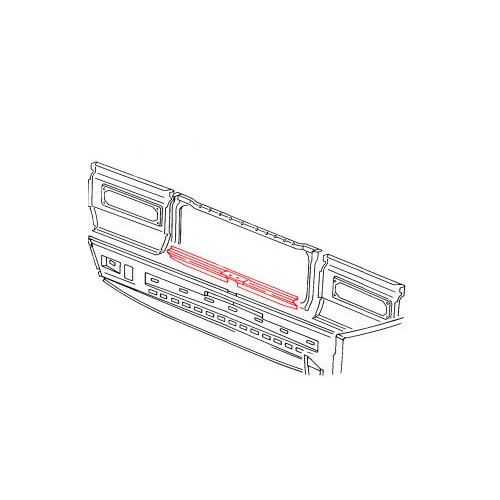  Lock support plate on rear panel for VOLKSWAGEN Transporter T25 Pick-up 08/1982-07/1992) - C059968 