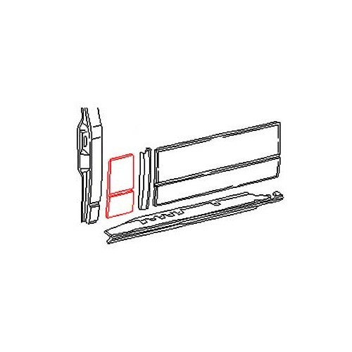  Sottoscocca anteriore destra per VW Transporter T25 Pick Up cabina singola. - C060025 