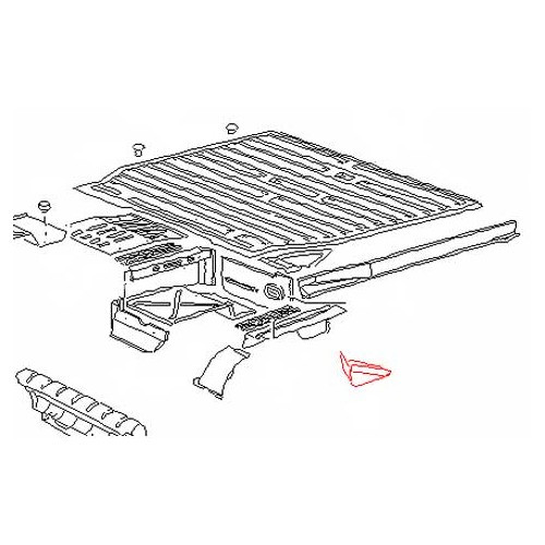 Hintere Ecke Radkasten rechts für VOLKSWAGEN Transporter T25 Syncro (10/1985-07/1992) - C062089