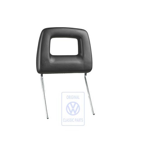  1 black headrest with bent rails for Transporter 87 ->92 - C063394 