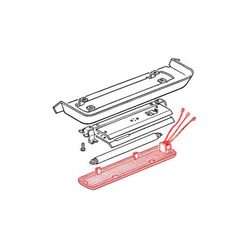 Vetro di luce interna modello grande per Combi & Transporter 76 ->92 - C067660