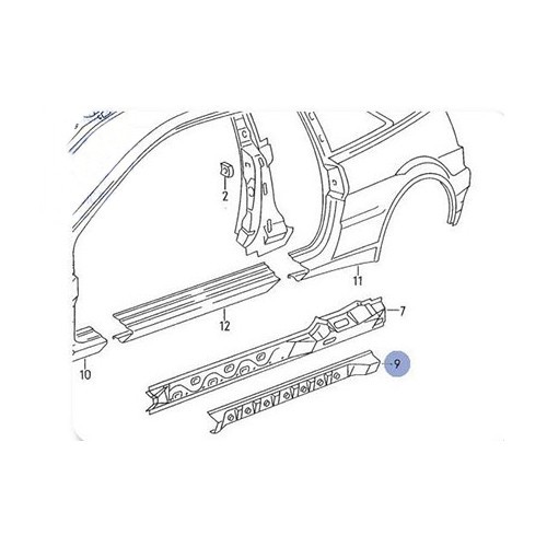     
                
                
    Refuerzo complementario para fondo de carrocería de Corrado - C098995
