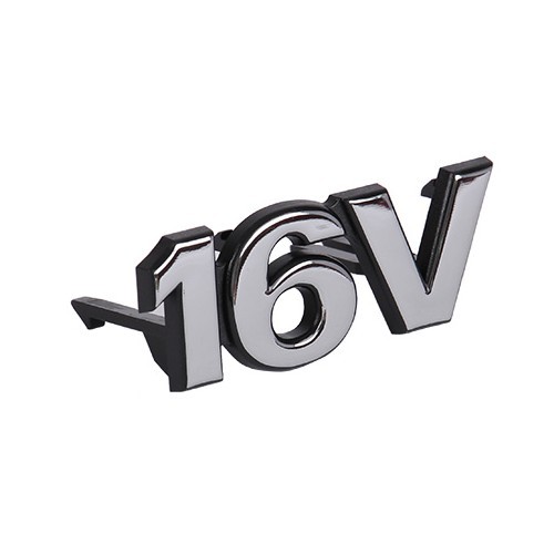  Sigle 16V chromé de calandre pour VW Polo 6N1 (09/1997-06/1999) - C102388 