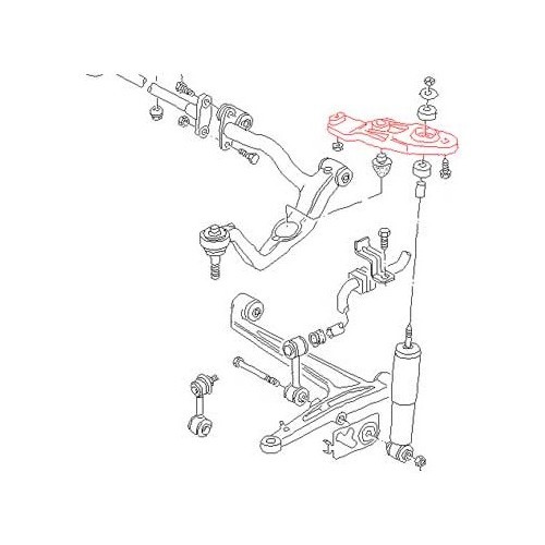 Cuscinetto superiore per sospensione anteriore per Transporter T4 90 -> 95 - C105856