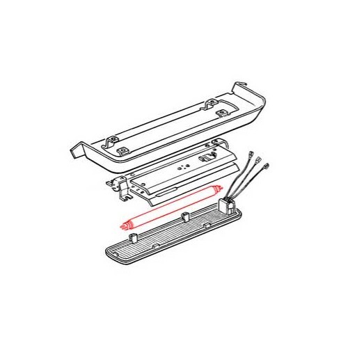 Lámpara de neón paralámpara de techo de 6 W para Combi & Transporter 76 ->92 - C129367