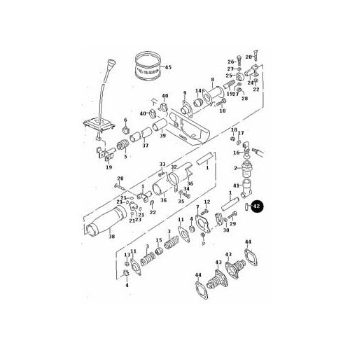  Goupille de serrage sur tringlerie de vitesses pour Transporter 83 ->92 - C129748 