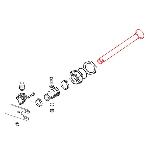 Tube de trompette arrière pour Coccinelle & KG - C132190